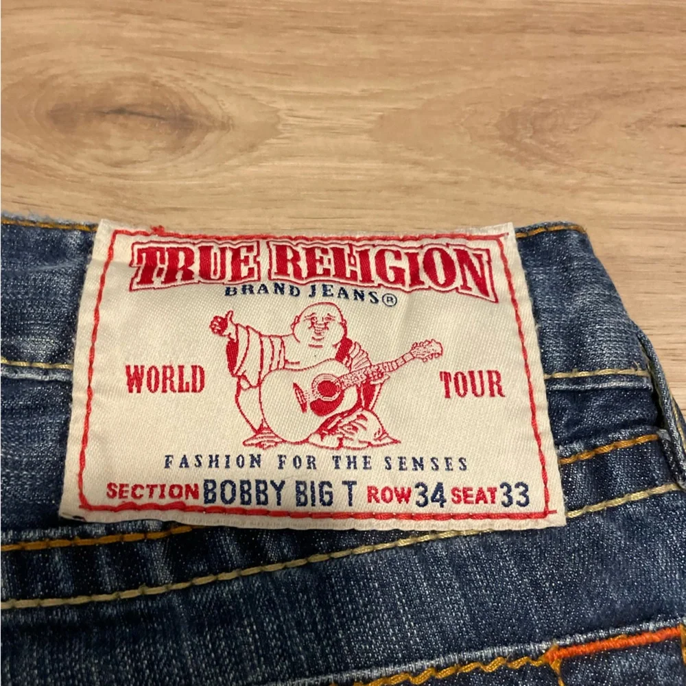 Vintage Y2K True Religion Bobby Big T Flared Jeans  Men’s 36x30 Heavy Stitched